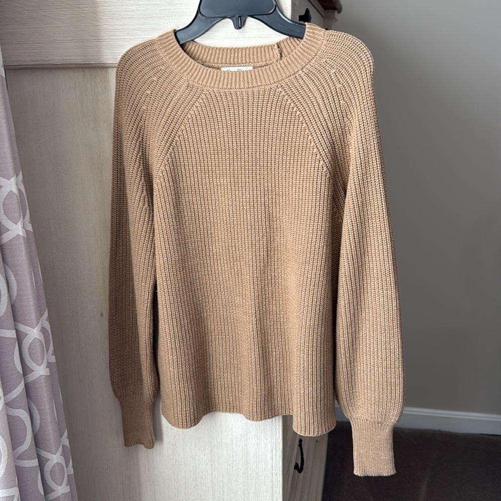 Jessica Simpson Ribbed Crew Neck Comfy Sweater